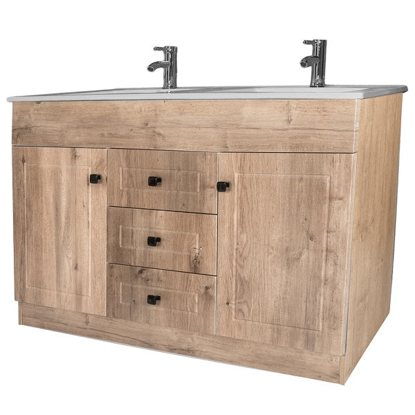 Kit Mueble + Vanitorio Super Muebles SMD120P120D W (120x47x80cm)