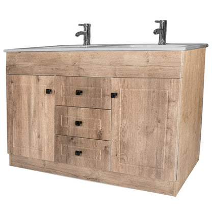 Kit Mueble + Vanitorio Super Muebles SMD120P120D W (120x47x80cm)