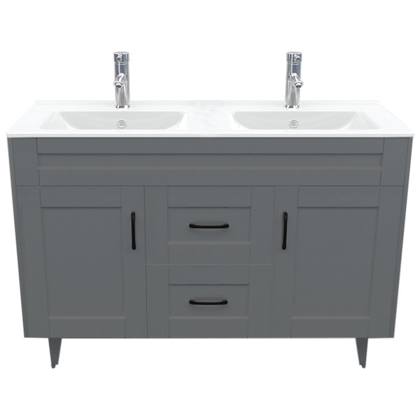 Kit Mueble + Vanitorio Super Muebles SMD120SK Gris P (120x47x80cm)