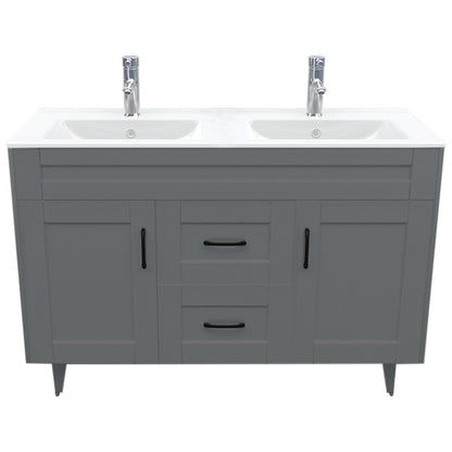 Kit Mueble + Vanitorio Super Muebles SMD120SK Gris P (120x47x80cm)