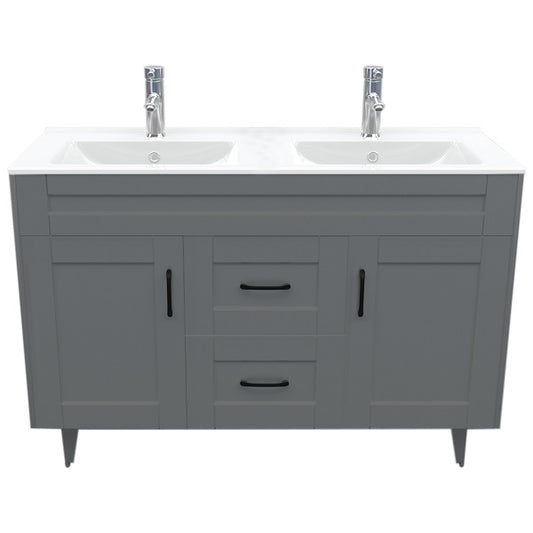 Kit Mueble + Vanitorio Super Muebles SMD120SK Gris P (120x47x80cm)