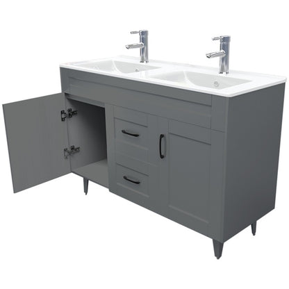 Kit Mueble + Vanitorio Super Muebles SMD120SK Gris P (120x47x80cm)