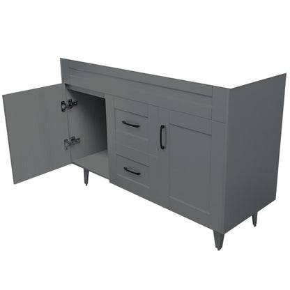 Mueble Deluxe Doble Super Muebles SMD120SK Gris (Sin Cubierta) (120x47x80cm)