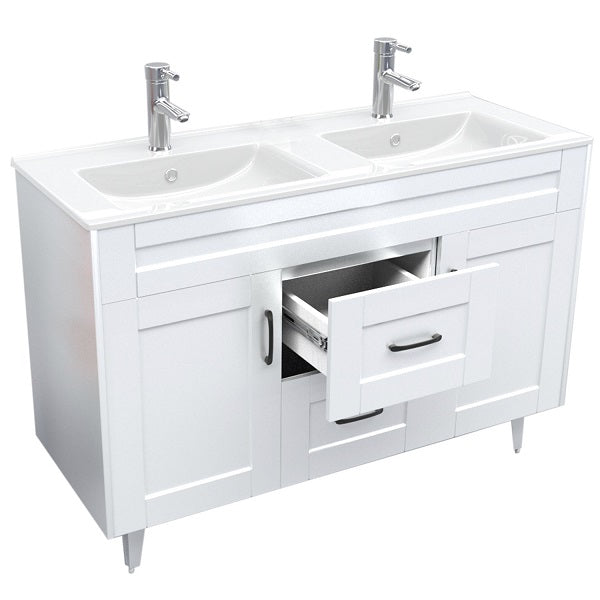 Kit Mueble + Vanitorio Super Muebles SMD120SK Blanco P (120x47x80cm)