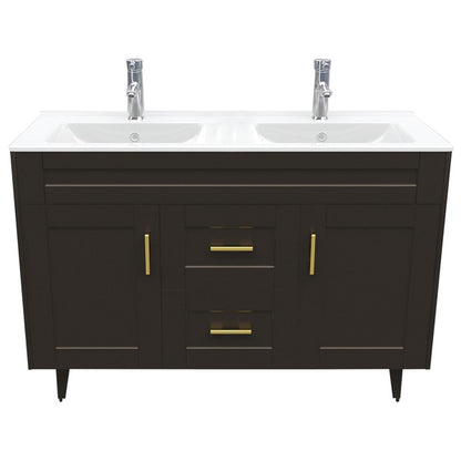 Kit Mueble + Vanitorio Super Muebles SMD120SK Café P (120x47x80cm)