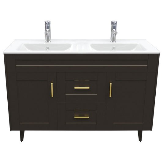 Kit Mueble + Vanitorio Super Muebles SMD120SK Café P (120x47x80cm)