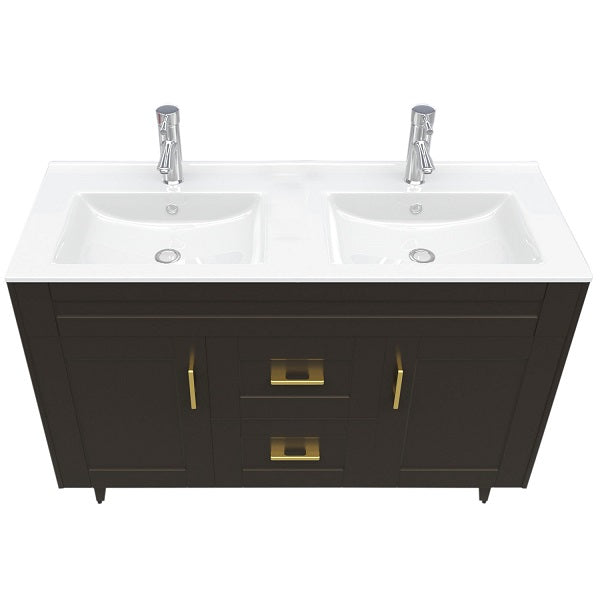 Kit Mueble + Vanitorio Super Muebles SMD120SK Café P (120x47x80cm)