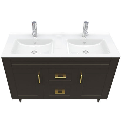 Kit Mueble + Vanitorio Super Muebles SMD120SK Café P (120x47x80cm)