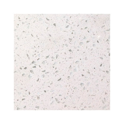 Mueble de Baño a Muro con Cubierta de Cuarzo Blanco Galaxys 80cm