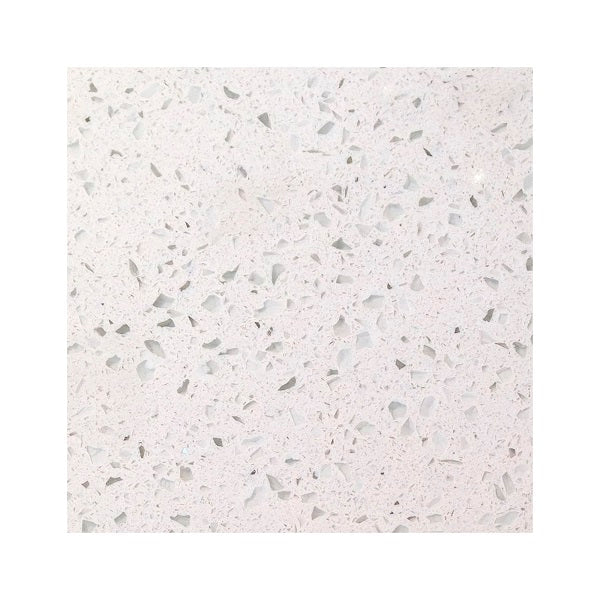 Mueble de Baño a Muro con Cubierta de Cuarzo Blanco Galaxys 50cm