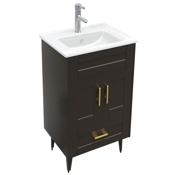 Kit Mueble + Vanitorio Super Muebles SM50SK Café P (50x40x80cm)