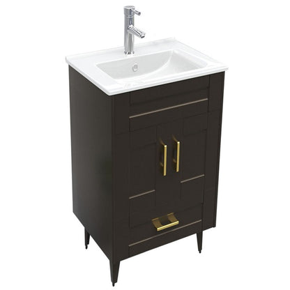 Kit Mueble + Vanitorio Super Muebles SM50SK Café P (50x40x80cm)