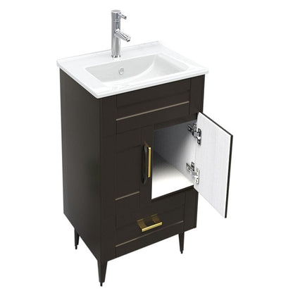 Kit Mueble + Vanitorio Super Muebles SM50SK Café P (50x40x80cm)