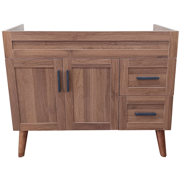 Mueble Base Vanitorio Nogal Super Muebles 98,5x47x80cm (Sin Cubierta)