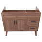 Mueble Base Vanitorio Nogal Super Muebles 98,5x47x80cm (Sin Cubierta)