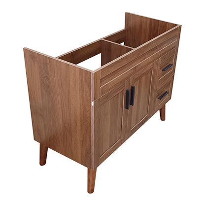Mueble Base Vanitorio Nogal Super Muebles 98,5x47x80cm (Sin Cubierta)