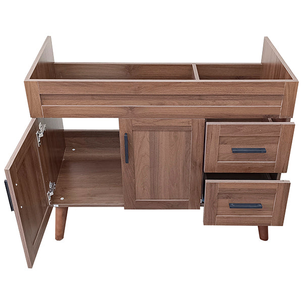 Mueble Base Vanitorio Nogal Super Muebles 98,5x47x80cm (Sin Cubierta)