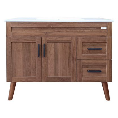 Kit Mueble + Vanitorio Super Muebles Nogal (100x47x80cm)