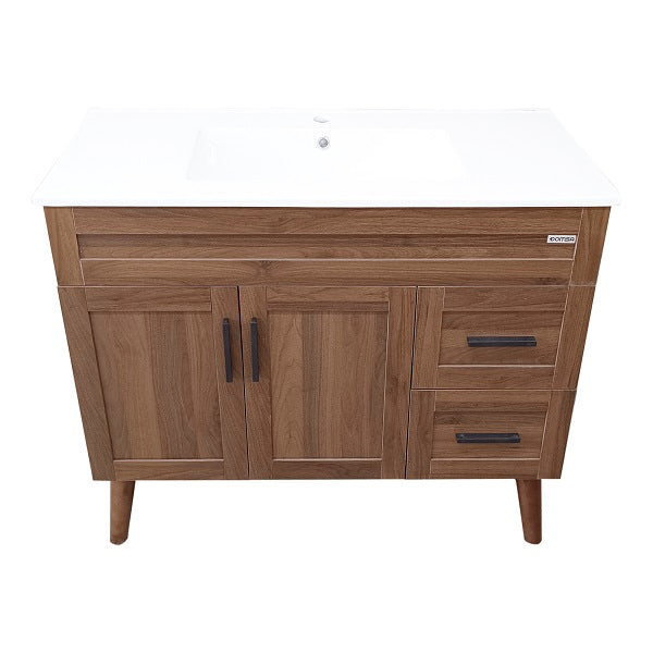 Kit Mueble + Vanitorio Super Muebles Nogal (100x47x80cm)