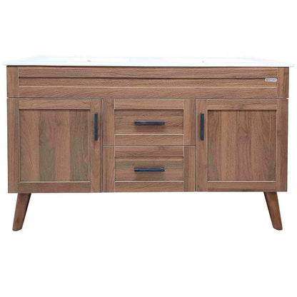 Kit Mueble + Vanitorio Super Muebles Nogal Doble (120x47x80cm)