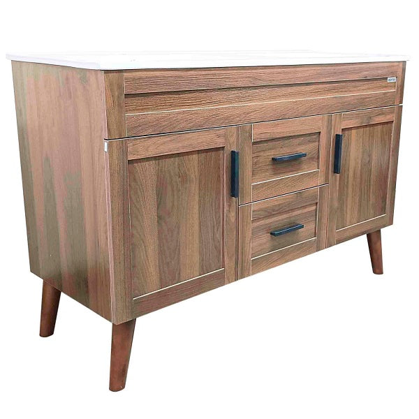 Kit Mueble + Vanitorio Super Muebles Nogal Doble (120x47x80cm)