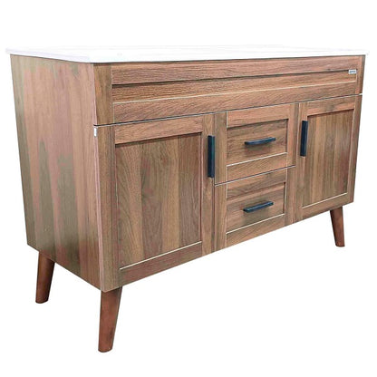 Kit Mueble + Vanitorio Super Muebles Nogal Doble (120x47x80cm)