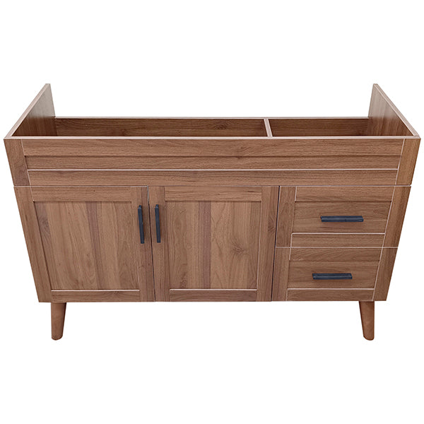 Mueble Base Vanitorio Nogal Super Muebles 118,5x46x80cm (Sin Cubierta)