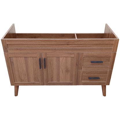 Mueble Base Vanitorio Nogal Super Muebles 118,5x46x80cm (Sin Cubierta)