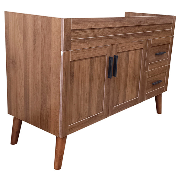 Mueble Base Vanitorio Nogal Super Muebles 118,5x46x80cm (Sin Cubierta)