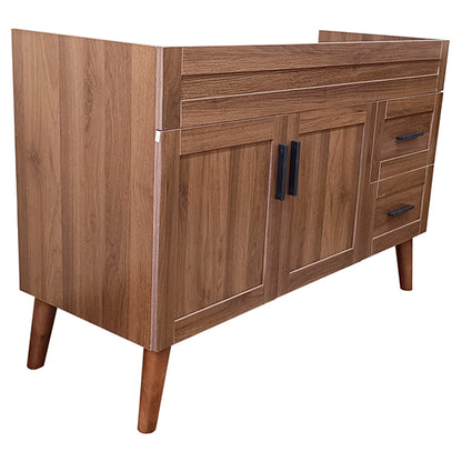 Mueble Base Vanitorio Nogal Super Muebles 118,5x46x80cm (Sin Cubierta)