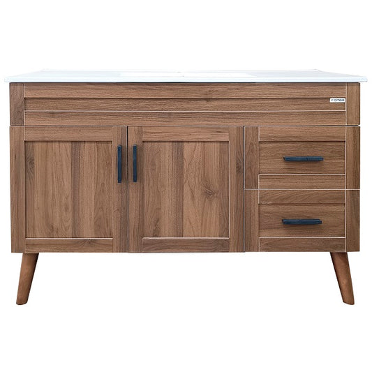 Kit Mueble + Vanitorio Super Muebles Nogal S (120x47x80cm)