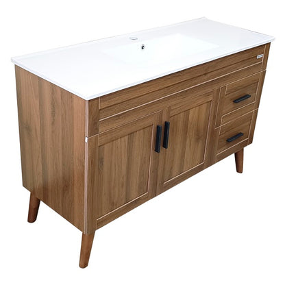 Kit Mueble + Vanitorio Super Muebles Nogal S (120x47x80cm)