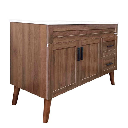 Kit Mueble + Vanitorio Super Muebles Nogal S (120x47x80cm)