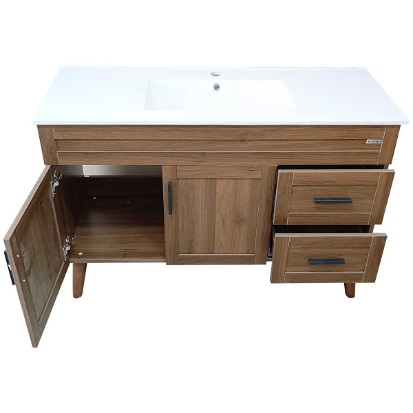 Kit Mueble + Vanitorio Super Muebles Nogal S (120x47x80cm)