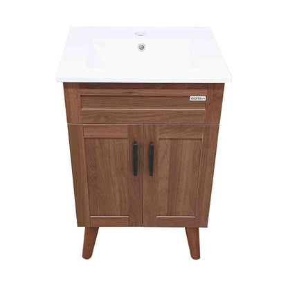 Kit Mueble + Vanitorio Super Muebles Nogal (50x40x80cm)