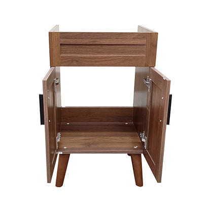 Mueble Base Vanitorio Nogal Super Muebles 48,5x39x80cm (Sin Cubierta)