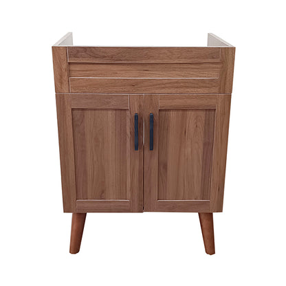 Mueble Base Vanitorio Nogal Super Muebles 58,5x39x80cm (Sin Cubierta)