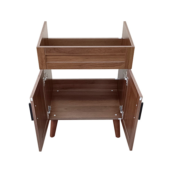 Mueble Base Vanitorio Nogal Super Muebles 58,5x39x80cm (Sin Cubierta)