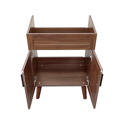 Mueble Base Vanitorio Nogal Super Muebles 58,5x39x80cm (Sin Cubierta)