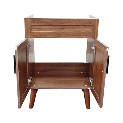 Mueble Base Vanitorio Nogal Super Muebles 58,5x39x80cm (Sin Cubierta)