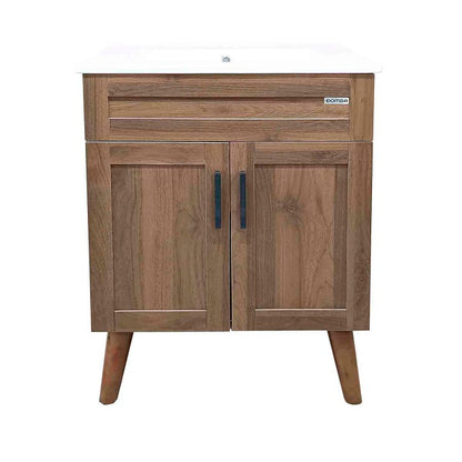 Kit Mueble + Vanitorio Super Muebles Nogal (60x47x80cm)