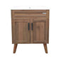 Kit Mueble + Vanitorio Super Muebles Nogal (60x47x80cm)