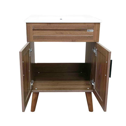 Kit Mueble + Vanitorio Super Muebles Nogal (60x47x80cm)