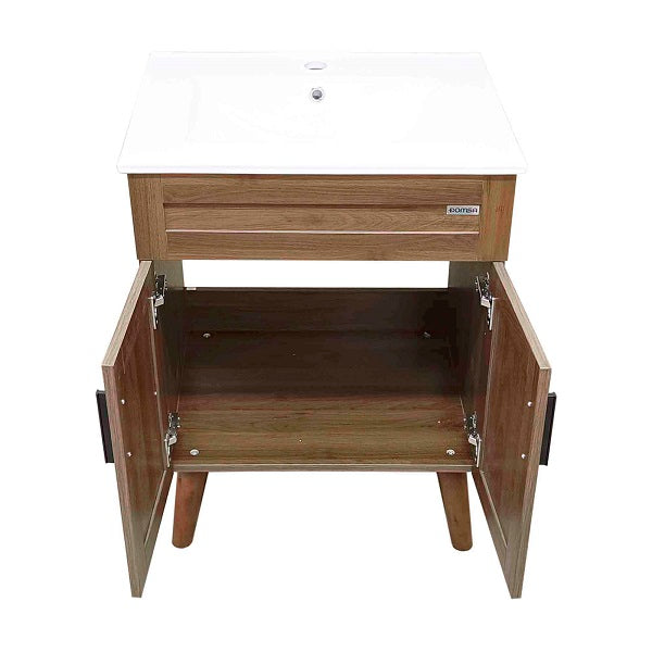 Kit Mueble + Vanitorio Super Muebles Nogal (60x47x80cm)
