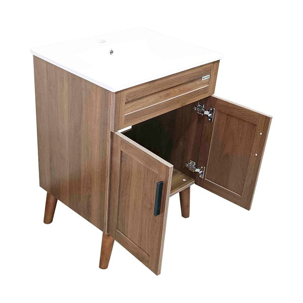 Kit Mueble + Vanitorio Super Muebles Nogal (60x47x80cm)
