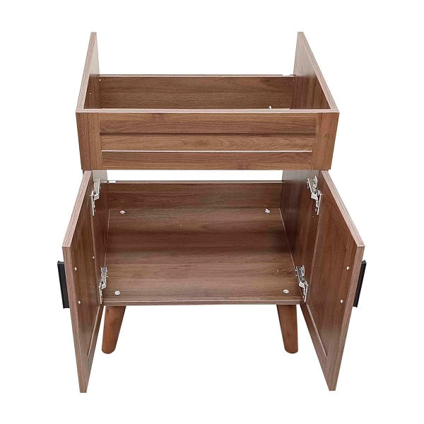 Mueble Base Vanitorio Nogal Super Muebles 58,5x47x80cm (Sin Cubierta)