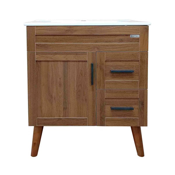 Kit Mueble + Vanitorio Super Muebles Nogal (70x47x80cm)