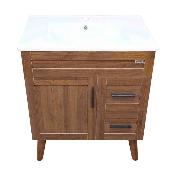 Kit Mueble + Vanitorio Super Muebles Nogal (70x47x80cm)