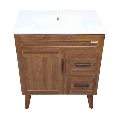 Kit Mueble + Vanitorio Super Muebles Nogal (70x47x80cm)