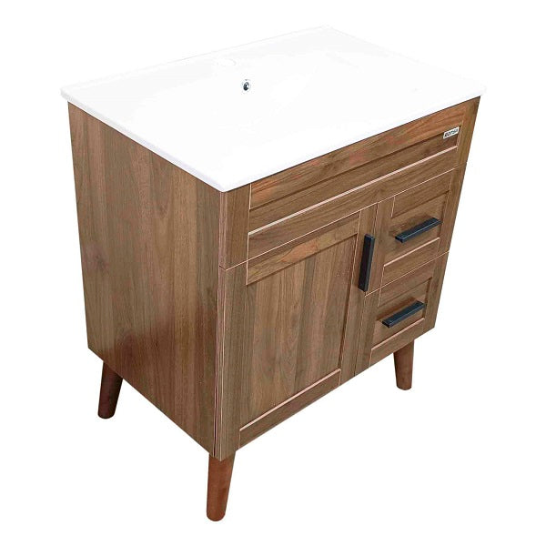 Kit Mueble + Vanitorio Super Muebles Nogal (70x47x80cm)